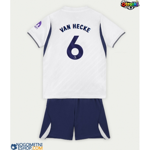 Otroški Nogometni dresi Tottenham Hotspur Jan Paul van Hecke #6 Domači 2026-27 Kratek Rokav (+ Kratke hlače)